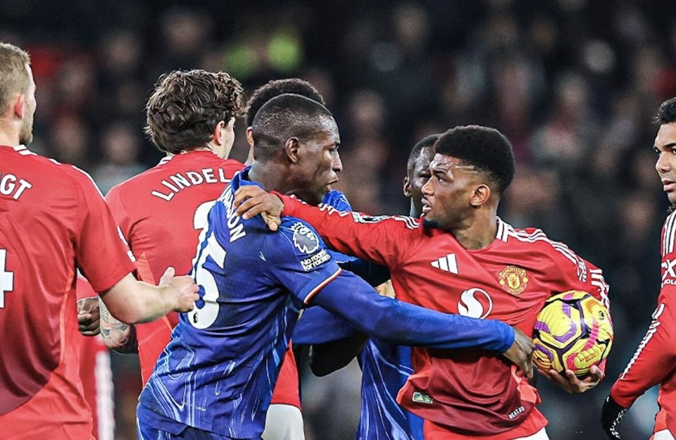 英国德比曼联对阵切尔西，双方决战无解